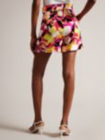 Ted Baker Thiana Floral Print Shorts, Bright Pink/Multi