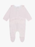 HUGO BOSS Baby Velvet Sleepsuit, Pale Pink