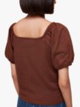 Whistles Square Neck Puff Sleeve Top