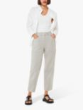 Whistles Tessa Stripe Casual Trousers, Grey