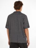 Calvin Klein Short Sleeve Bowling Shirt, Black