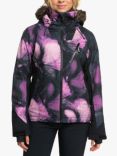 Roxy Women's Jet Ski Jacket, Black Pansy