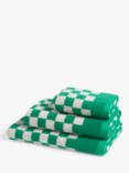 John Lewis ANYDAY Checkerboard Towels, Jadeite