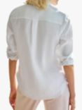 Pure Collection Plain Linen Shirt, White