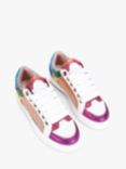 Kurt Geiger London Southbank Crystal Embellished Trainers, White/Multi