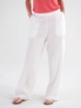NRBY Thea Wide Leg Cargo Trousers, White