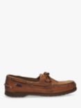 Sebago Schooner Crazy Horse Leather Boat Shoes, Tan