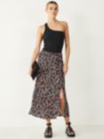 HUSH Kourtney Midi Skirt, Black/Multi
