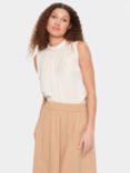 Saint Tropez Aileen Sleeveless Blouse, Creme