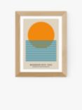 EAST END PRINTS Luxe Poster Co. 'Mid-Century Sun Bauhaus' Framed Print