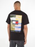Tommy Jeans Graphic Flag Logo T-Shirt, Black