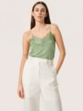Soaked In Luxury Caya Lace Trim Camisole, Loden Frost