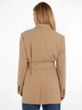 Tommy Hilfiger Double Breasted Wool Blend Coat, Classic Beige