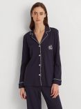 Lauren Ralph Lauren Notch Collar Long Sleeve Pyjamas