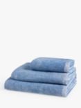 John Lewis ANYDAY Semi Plain Cotton Towel with Hanging Loop, Cobalt