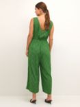 KAFFE Isolde Ditsy Floral Sleeveless Jumpsuit, Poison Green