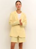 KAFFE Sakura Boyfriend Blazer, Pale Banana