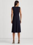 Lauren Ralph Lauren Tessanne Twist Front Jersey Dress, Lighthouse Navy