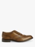 John Lewis Leather Perforated Brogues, Brown Tan