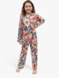 Minijammies Kids' Nicole Animal and Floral Print Pyjamas, Multi