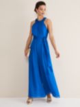 Phase Eight Susanna Silk Jumpsuit, Blue, Blue