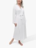 Cyberjammies Evette Lace Trim Dressing Gown, White