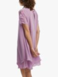 James Lakeland Short Sleeve Wave Hem Dress, Lilac