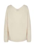 MOS MOSH Thora V-Neck Knit Jumper, Ecru