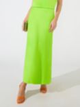 Ro&Zo Satin Bias Midi Skirt, Green
