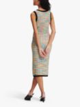 KARL LAGERFELD Boucle Knitted Midi Dress, Multi, Multi