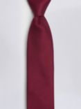 Moss Oxford Silk Tie, Dark Red