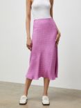 Finery Evelyn Midi Spot Skirt, Pink