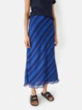 HUSH Aliana Slip Skirt, Blue/Black