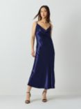 Vivere By Savannah Miller Kim Bias Cut Midi Dress, Blue