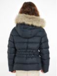 Tommy Hilfiger Kids' Essential Down Faux Fur Hood Jacket, Desert Sky