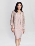 Gina Bacconi Beverley Dress and Jacket Set, Blush