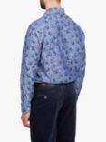 Simon Carter Chambray Floral Shirt, Blue/Multi