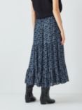 AND/OR Foliage Midi Skirt, Blue/Multi