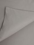 John Lewis Warm & Cosy Plain Brushed Cotton Bedding, Dove Grey