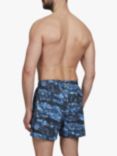 Simon Carter Shark Camouflage Swim Shorts, Blue