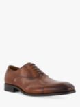 Dune Secrecy Leather Oxford Shoes, Dark Tan-leather