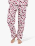 Cyberjammies Berry Print Pyjama Bottoms, Cream, Cream