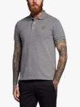 Lyle & Scott Short Sleeve Polo Shirt, Grey Marl