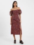 French Connection Clara Flavia Puff Sleeve Dress, Multi