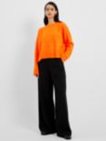 French Connection Kessy Funnel Neck Jumper, Mandarin Red