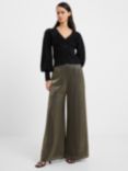 French Connection Dafne Metallic Wide Leg Trousers, Shine