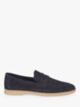 Silver Street London Perth Suede Loafers, Navy