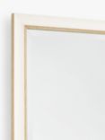 John Lewis Kendal Rectangular Wood Frame Wall Mirror, Ivory