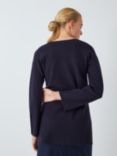 John Lewis V-Neck Knit Tunic, Navy