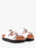 V.GAN Vegan Plum Tortoiseshell Double Strap Footbed Sandals